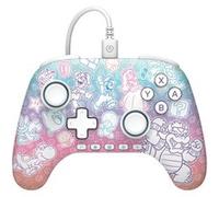 Manette filaire PowerA advantage Mario Mushroom Kingdom pour Nintendo Switch 2 Blanc, Bleu, Vert, Violet, Rose E