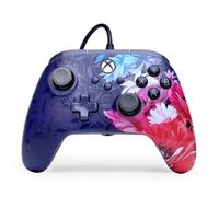 Manette filaire PowerA Advantage Plus pour Xbox Series X|S - Fleur nocturne, sous licence officielle, joysticks réglables en hauteur, joysticks à effet Hall, boutons mappables