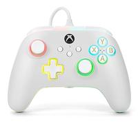 Manette filaire PowerA Advantage pour Xbox Series X|S avec bande LED Lumectra + RVB - Blanc