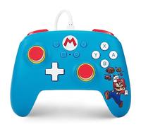 Manette PowerA core Mario Bleu, Rouge, Blanc G