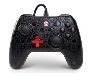 Manette Filaire PowerA Super Mario Shadow Noir Nintendo Switch