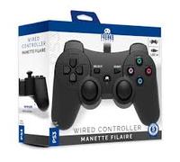 Freaks and Geeks- Manette Filaire pour PS3 et PC- 1.8m câble - Noir
