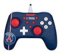 Konix Manette filaire PSG – Switch/Switch 2/PC, vibration, câble 3 m – Bleu/Blanc/Rouge