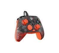 Turtle Beach Rematch Core Ghost Camo noir/orange - Manette de jeu filaire - Licence Xbox Series XS, Xbox One et PC - touches audio, moteurs de vibration et gâchettes d'impulsion, câble de 3 m
