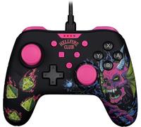 Konix Manette filaire Stranger Things – Switch / Switch 2 / PC – Vibration 3 m Noir/Rose