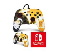 Manette filaire SWITCH Pokémon Pikachu contre Miaouss MEOWTH Officielle Nintendo avec Câble USB détachable