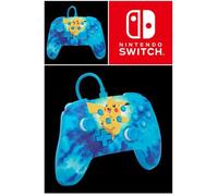 Manette filaire SWITCH Pokémon Pikachu Tie Dye Officielle Nintendo avec Câble USB détachable