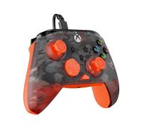 Turtle Beach Rematch Core Ghost Camo noir/orange - Manette de jeu filaire - Licence Xbox Series XS, Xbox One et PC - touches audio, moteurs de vibration et gâchettes d'impulsion, câble de 3 m