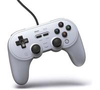 8bitdo Manette filaire Pro 2 USB pour Switch, PC, macOS, Android, Steam, Raspberry Pi – Édition Grise