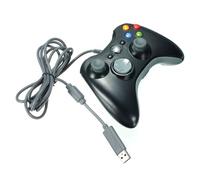 Manette Filaire Usb Pour Microsoft Xbox 360 Contrôleur Jeu Video Pc Windows Noir