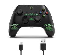 Manette filaire Xbox 1, télécommande de jeu USB Steam PC avec lumière LED colorée, boutons de programmation, prise audio, bouton turbo, manette de jeu Xbox One compatible avec la manette de jeu Xbox