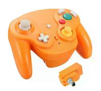 Manette GameCube sans fil 2,4 GHz, manette classique avec adaptateur recepteur, manettes filaires pour console NGC