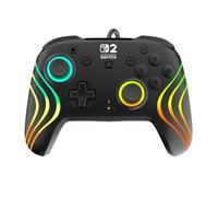 Turtle Beach Manette Afterglow Wave – RGB filaire – Noir – Officielle pour Nintendo Switch 2