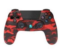 Manette Gaming sans fil Bluetooth pour PS4 Under Control Rouge camo Rouge G