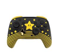 Manette sans fil Turtle Beach Rematch : Super Mario Star - Toutes les Nintendo Switch, brille dans le noir, batterie rechargeable, sous licence officielle Nintendo