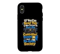 Manette G aming Down Humour Coque pour iPhone X/XS