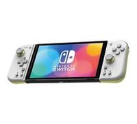 Hori Split Pad Compact – Manette portable Switch/OLED – Gris clair x Jaune – Licence Nintendo