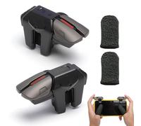 Manette Jeu Mobile Trigger Controller L1R1 L2R2, Manette Smartphone pour PUBG Mobile & Call of Duty Android iPhone iOS, Joystick Téléphone Portable & Accessoires Gaming avec Doigts Antidérapants