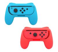 INF Poignées compatibles avec Nintendo Switch Joy-Con, poignées pour Commandes Joy-Con, Lot de 2, Couleur Rouge/Bleu