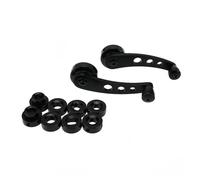 Manette Lève Vitre Manivelle Universelle Pour Vitre De Voiture Accessoire De Remplacement Pour Vitre De Voiture En Alliage D'aluminium Régulateur Fenêtre Côté(Le noir)