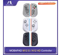 Manette MOBAPAD M12 HD / M12S pour Nintendo Switch 2 avec sticks TMR, boutons mécaniques, manette HD Rumble pour console Switch 2 White-M-A21-C20