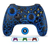 Manette multifonction sans fil pour Nintendo Switch/Lite/OLED - Contrôleurs Switch compatibles avec Android, iOS, Windows PC, Switch Pro avec LED, mouvement, vibration, turbo, réveil