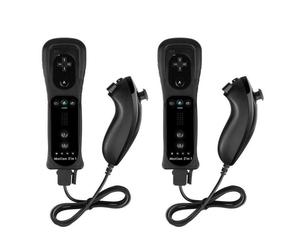 Manette - Nintendo - Wii - 2X Télécommandes - Nunchuck - Motion Plus - Sans fil