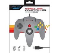 Manette PC et Mac Retro-bit Filaire Nintendo 64 USB Grise G