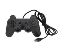 Manette PC Filaire USB - Joypad Analogique 10 Boutons - Compatible Windows 98 à 10 - 1,40 m - Contrôleur Plug & Play - Straße Game® noir G