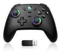 Manette PC, Gaming Manette Sans Fil avec Joystick à Effet Hall, 1000Hz, 3 Modes 2.4G/Bluetooth/Filaire, Turbo