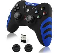 Manette Pc, Manette Ps3 Gamepad Pc Avec Hall Joystick (Anti Drift), Double Vibration, 2,4g Sans Fil Manette Gamer Pour Windows 11/7/8/10, Ps3, Steam, Raspberry Pi, Android Smart Tv, Tv Box