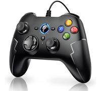 [Manette PC PS3 Filaire] EasySMX Manette PS3 Gamepad Filaire avec Double Vibration Pour PC/Android / PS3 / TV Box(Noir)