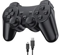 Manette Pour Ps3, Manette Sans Fil Pour Ps3, Manette Bluetooth Pour Manette De Jeu Ps3 Avec Câble De Chargement Usb À Double Vibration