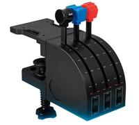 Manette pour Simulateur de Vol - LOGITECH G - SAITEK Pro Flight - Ecran LCD - 3 Interrupteurs à Bascule Bidirectionnels - PC - Noir