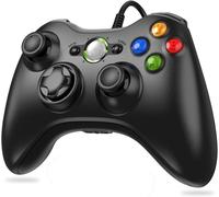 Manette Pour Xbox 360, Manette Pc, Manette Filaire Pour Xbox 360/Pc Windoes 7/8/10/Xp Joystick Xbox 360 Gamepad Usb,Usb Manette Du Contrôleur De Jeu Filaire Avec Double Vibration