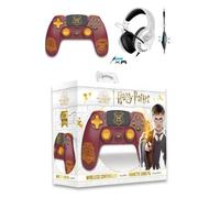 Manette PS4 - Harry Potter - Gryffondor - Bluetooth - Casque PRO-H3 - Stéréo 2.0