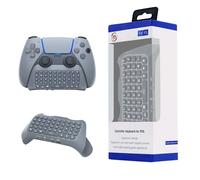 Manette PS5 avec clavier externe Bluetooth sans fil et haut-parleur intégré pour les conversations vocales. Un accessoire de Y013