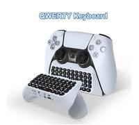 Manette PS5 avec clavier externe Bluetooth sans fil et haut-parleur intégré pour les conversations vocales. Un accessoire de Y012