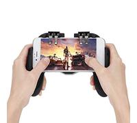 Manette PUBG Mobile Contrôleurs de Jeu Mobile, Sensitive Shoot Aim, Jeux Mobiles Joysticks avec avec Ventilateur de Refroidissement pour Android/iOS.(Six-Finger Fonctionnement Version)