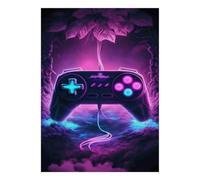 Manette Rétro 1000 Pièces Mini Puzzle pour Adultes | 52x38cm Carton, Décor Salon, Structure Durable, Cadeau Anniversaire, Relaxation Esprit