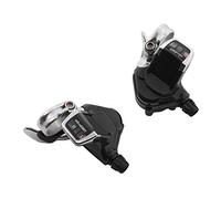 P2R Manette route pour cintre plat 10 vitesses Push-Pull Compatible Shimano Double-Triple (Paire)