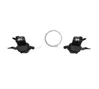 Manette Route P2r Pour Cintre Plat 8 Vitesses Push-Pull Compatible Shimano Triple (Paire)