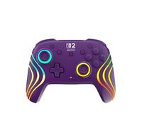 Turtle Beach Afterglow Wave Violet Manette de gaming RGB sans fil Sous licence officielle pour Nintendo Switch 2