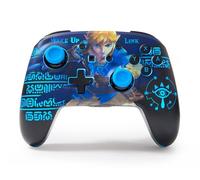 Manette sans fil PowerA Lumectra Wake Up Link pour Nintendo Switch Noir et Bleu