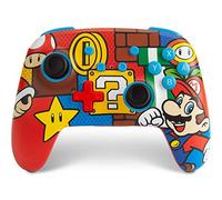 Manette sans fil améliorée PowerA pour Nintendo Switch, modèle OLED et Switch Lite, accessoire de jeu, manette de jeu, manette gaming, manette Bluetooth, sous licence officielle - Mario Pop