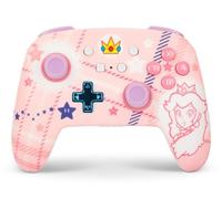 Manette sans fil améliorée PowerA pour Nintendo Switch, modèle OLED et Switch Lite, accessoire de jeu, manette de jeu, manette gaming, manette Bluetooth, sous licence officielle- Mario: Princess Peach