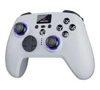 Oniverse Manette sans fil Aura – Écran LED – Compatible Switch/PC/Mac/Mobile/TV – Blanc Radiant