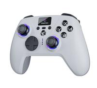 Manette sans fil avec écran Aura Oniverse Blanc Radiant pour Nintendo Switch PC Mac Mobile TV et Consoles PC