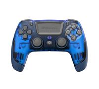 Manette sans fil Bluetooth Oniverse Revolt V2 pour PS4 Neptune Blue Contrôles analogiques turbo vibration gyroscope pavé tactile 3,5 mm