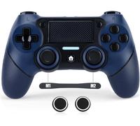 Manette Sans Fil Compatible Avec Ps4/Pro/Slim, Bluetooth Gamepad Avec Vibration, Capteur 6 Axes, Pavé Tactile, Prise Casque,Turbo,1000mah Batterie, Gamer Manette Compatible Pour Ps4